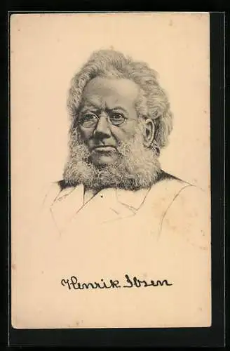 AK Henrik Ibsen, Norwegischer Dichter