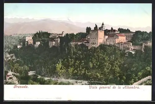 AK Granada, Vista general de la Alhambra