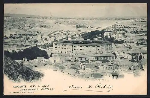 AK Alicante, Vista desde el Castillo