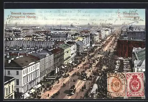 AK St. Pétersbourg / St. Petersburg, Perspective Nevsky