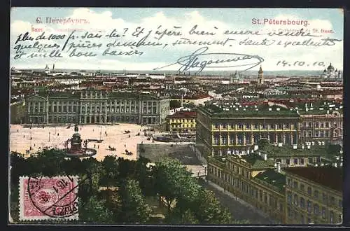 AK St. Pétersbourg, Vue prise de la Cathédrale de St. Isaac