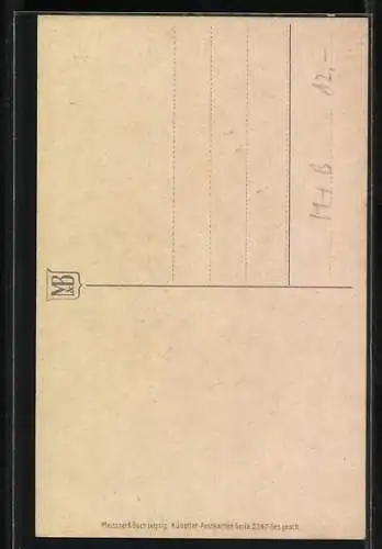 Künstler-AK Meissner & Buch (M&B) Nr. 2347: Blühender Baum, Namenstagsgruss