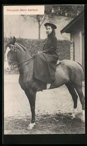 AK Prinzessin Maria Adelheid von Luxemburg