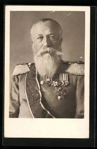 AK Grossherzog Friedrich I. von Baden in Uniform