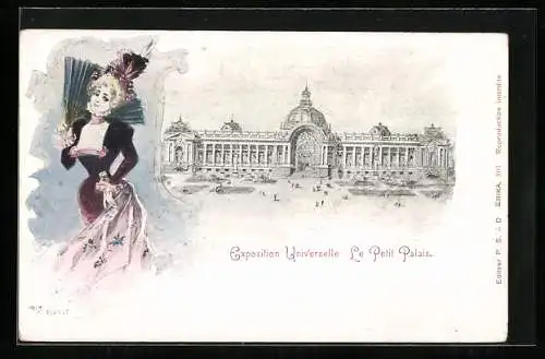 Künstler-AK sign. Jack Abeillé: Paris, Exposition universelle de 1900, Le Petit Palais