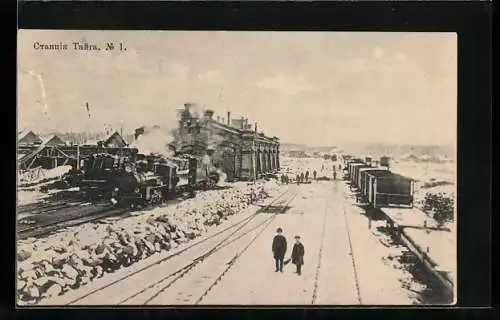 AK Tajga, Zug im Bahnhof