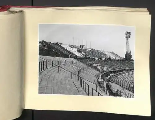 Fotoalbum mit 73 Fotografien, Ansicht Wien, Ernst-Happel-Stadion /Praterstadion, Ausbau 1956-1959, Baumeister