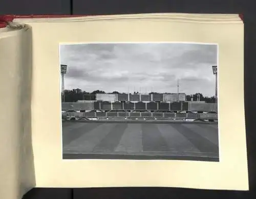 Fotoalbum mit 73 Fotografien, Ansicht Wien, Ernst-Happel-Stadion /Praterstadion, Ausbau 1956-1959, Baumeister