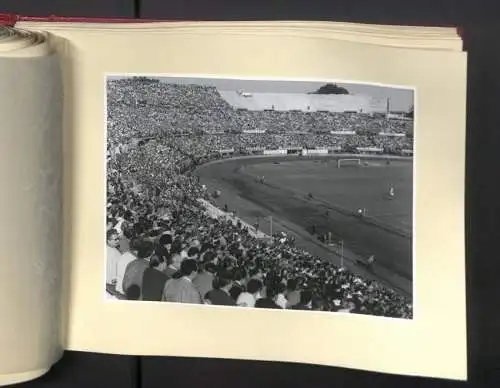 Fotoalbum mit 73 Fotografien, Ansicht Wien, Ernst-Happel-Stadion /Praterstadion, Ausbau 1956-1959, Baumeister