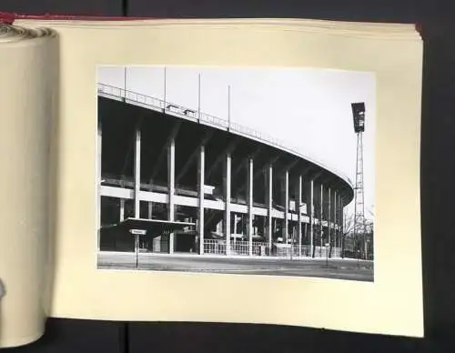 Fotoalbum mit 73 Fotografien, Ansicht Wien, Ernst-Happel-Stadion /Praterstadion, Ausbau 1956-1959, Baumeister