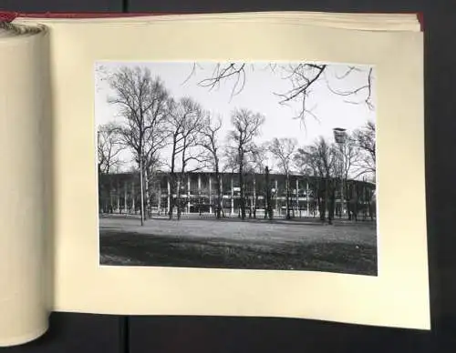 Fotoalbum mit 73 Fotografien, Ansicht Wien, Ernst-Happel-Stadion /Praterstadion, Ausbau 1956-1959, Baumeister