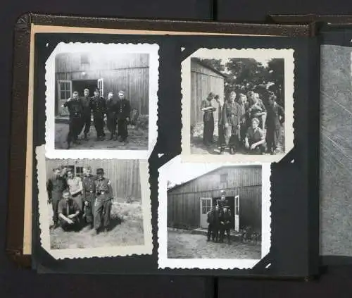 Fotoalbum mit 33 Fotografien, KVP Grenzregiment 36, Berlin-Rummelsburg, Kasernierte Volkspolizei, Uniform, 1955