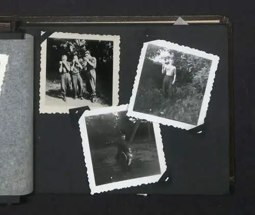 Fotoalbum mit 33 Fotografien, KVP Grenzregiment 36, Berlin-Rummelsburg, Kasernierte Volkspolizei, Uniform, 1955