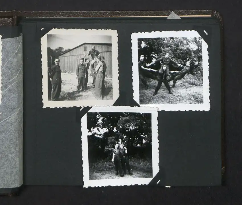 Fotoalbum mit 33 Fotografien, KVP Grenzregiment 36, Berlin-Rummelsburg, Kasernierte Volkspolizei, Uniform, 1955 4