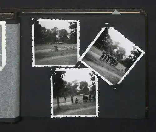 Fotoalbum mit 33 Fotografien, KVP Grenzregiment 36, Berlin-Rummelsburg, Kasernierte Volkspolizei, Uniform, 1955