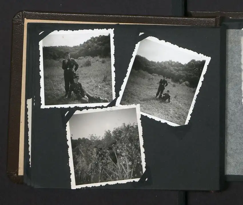 Fotoalbum mit 33 Fotografien, KVP Grenzregiment 36, Berlin-Rummelsburg, Kasernierte Volkspolizei, Uniform, 1955 7