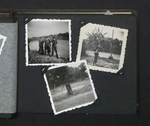 Fotoalbum mit 33 Fotografien, KVP Grenzregiment 36, Berlin-Rummelsburg, Kasernierte Volkspolizei, Uniform, 1955