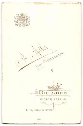 Fotografie A. Adler, Dresden, Victoria-Str. 21, Drei Kinder in weissen Kleidern