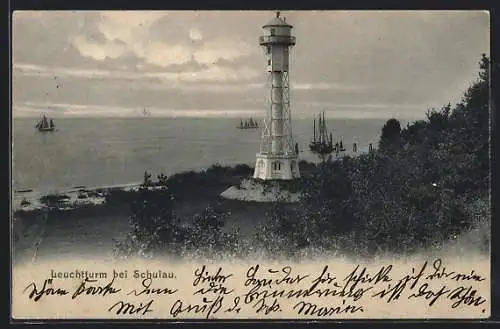 AK Schulau, Blick zum Leuchtturm