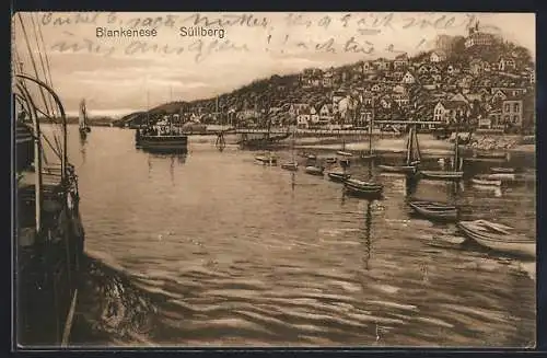 AK Hamburg-Blankenese, Ortsansicht mit Süllberg