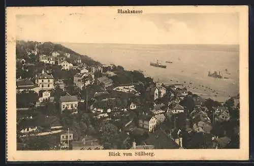 AK Hamburg-Blankenese, Blick vom Süllberg