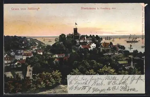 AK Hamburg-Blankenese, Süllberg im Abendlicht