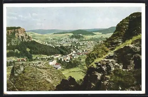 AK Gerolstein, Ansicht zwischen Auberg und Munterley