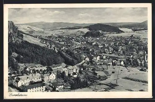 AK Gerolstein, Totalansicht von einem Berg aus