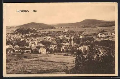 AK Gerolstein, Totalansicht aus der Vogelschau