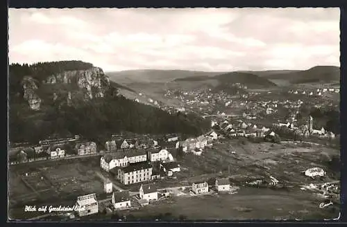 AK Gerolstein /Eifel, Gesamtansicht von einem Berg aus