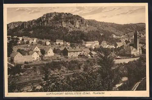 AK Gerolstein /Eifel, Ortsansicht mit Munterlei