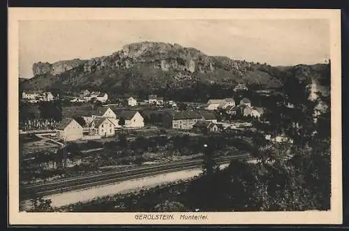 AK Gerolstein, Blick auf Dorf und Munterley