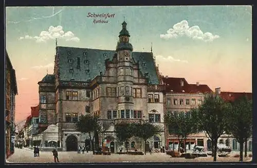 AK Schweinfurt am Main, vor dem Rathaus