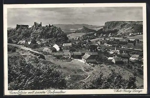 AK Gerolstein in der Eifel, Ortsansicht mit seinen Dolomiten