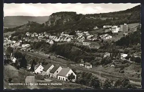 AK Gerolstein i.d. Eifel, Ortsansicht mit Auberg und Munterlay