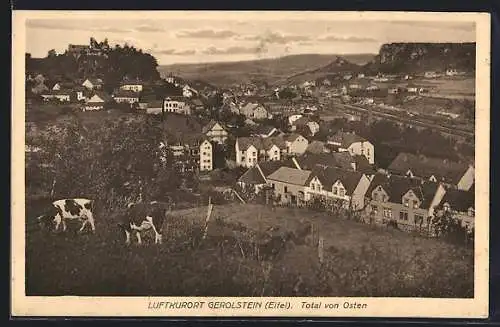 AK Gerolstein /Eifel, Totalansicht von Osten