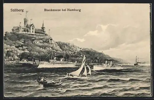 AK Blankenese bei Hamburg, Süllberg mit Hotel