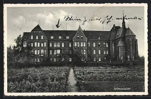 AK Werl /Krs. Soest, Seitenansicht vom Mariannen-Hospital