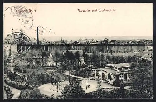 AK Werl, Kurgarten und Gradierwerk