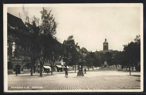 AK Schweinfurt a. M., Marktplatz