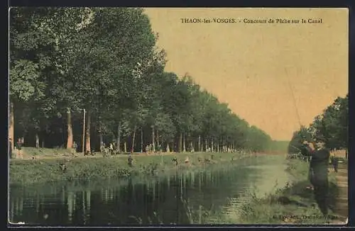 AK Thaon-les-Vosges, Concours de Peche sur le Canal