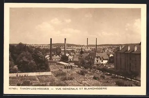 AK Thaon-les-Vosges, Vue Gènèrale et Blanchisserie