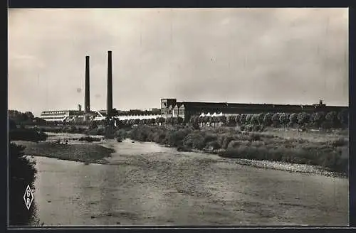 AK Thaon-les-Vosges, Les Bords de la Moselle et la B.T.T.