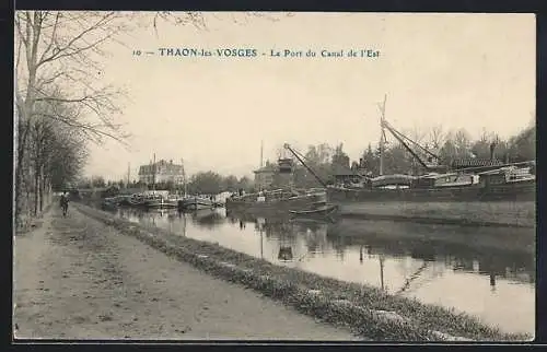 AK Thaon-les-Vosges, Le Port du Canal de l`Est