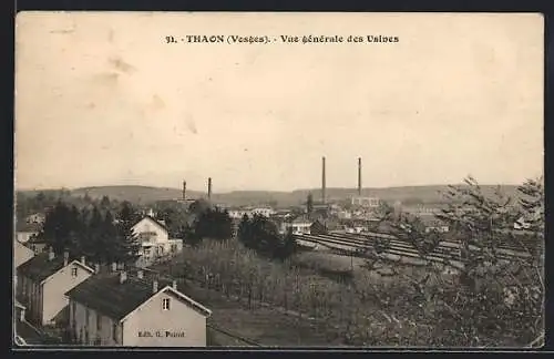 AK Thaon-les-Vosges, Vue gènèrale des Usines