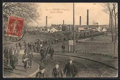 AK Thaon-les-Vosges, Sortie d`Usine