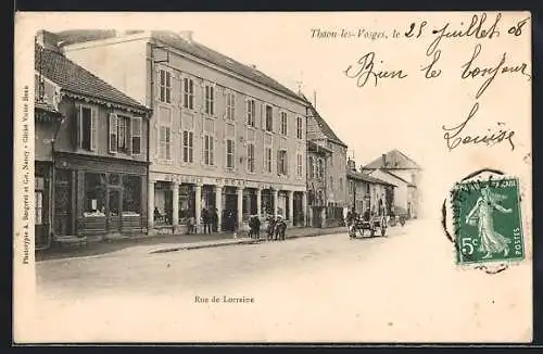 AK Thaon-les-Vosges, Rue de Lorraine