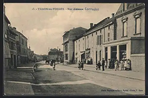 AK Thaon-les-Vosges, Rue de Lorraine