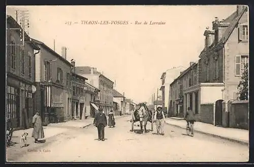 AK Thaon-les-Vosges, Rue de Lorraine