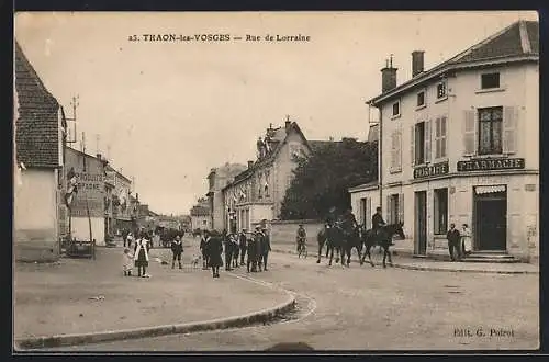 AK Thaon-les-Vosges, Rue de Lorraine